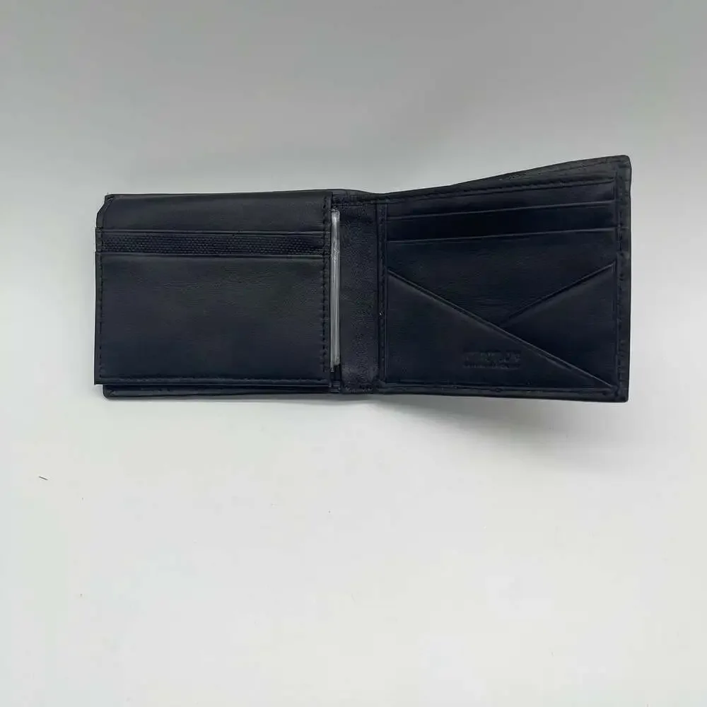 Kenneth Cole Reaction Men's Black Leather Bifold Wallet with RFID Protection‎